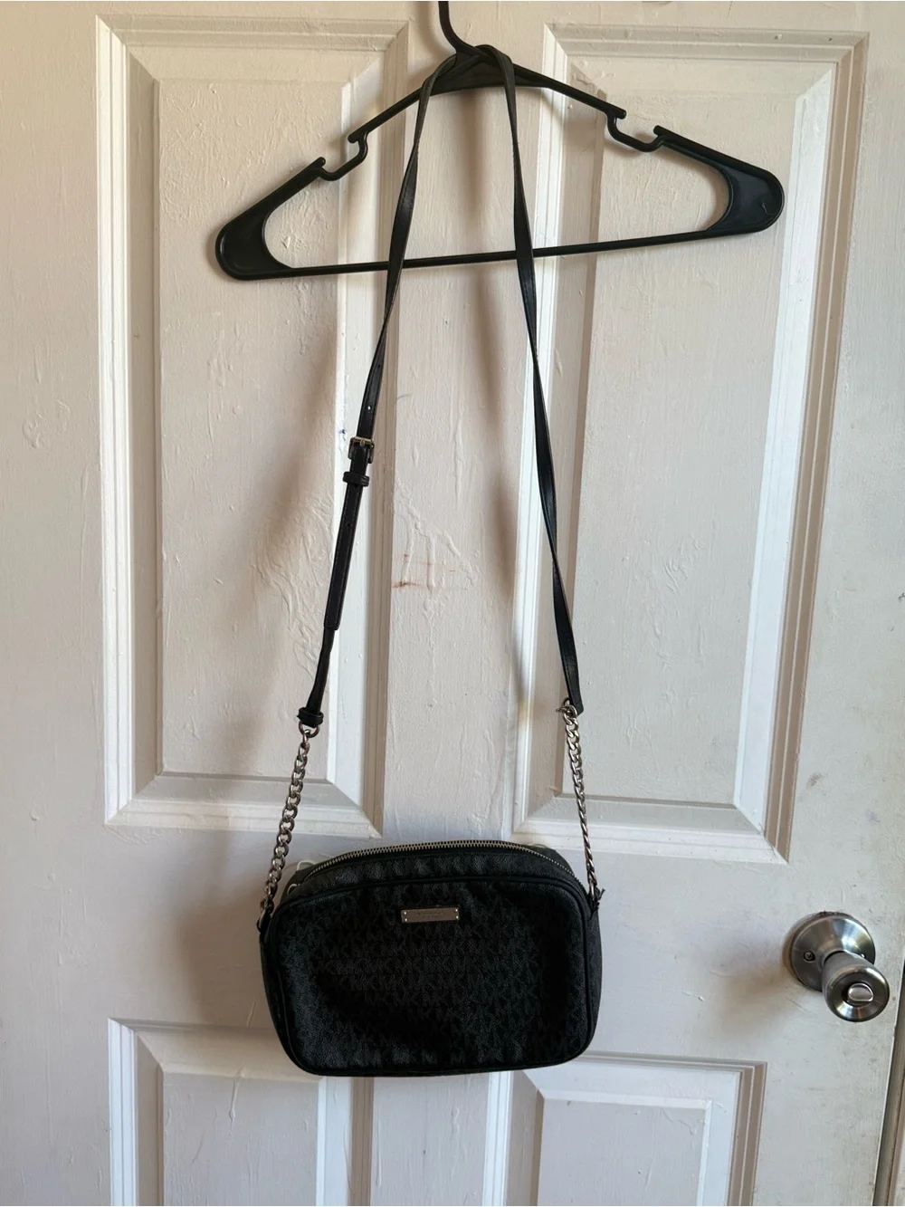 Michael Kors Jet Set Large Monogram Crossbody Bag (As-Is / Repair)
